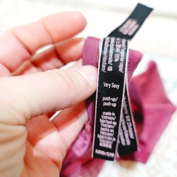 VS VERY SEXY PUSH UP BRA, BLUSH ROSE & LACE, SZ 32DD, LIKE NEW! SEXY!!! - Picture 6 of 8